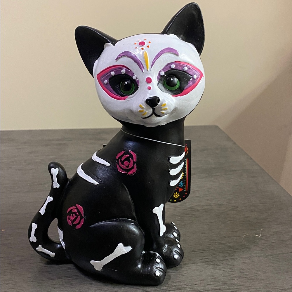 Halloween Handcrafted Cat Figurine